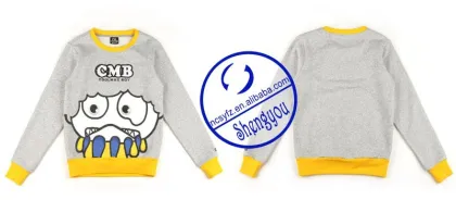 Custom women's crewneck pullover sweatshirt with printed