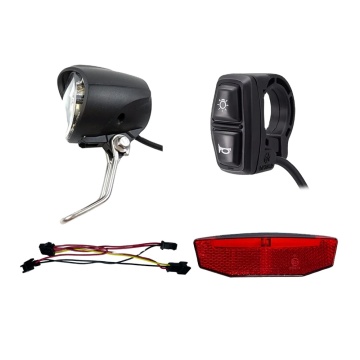 Ebike Headlight, Horn, and Cable Accessories for 24/36/48/60V Electric Scooters