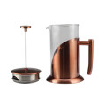 Copper Stainless Steel Frame Glass French Press CoffeeMaker