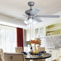 Two colors plywood blade ceiling fan with bulbs