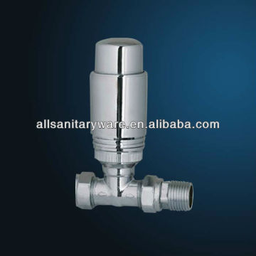 15mm x 1/2" Straight chrome Thermostatic Radiator Valve