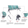 병원 지역 대기 의자 용 스테인레스 스틸 의자