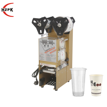 Fully Automatic Plastic Water Boba Tea Cup Sealer Sealing Machine Price for Bubble Tea Shop Equipment