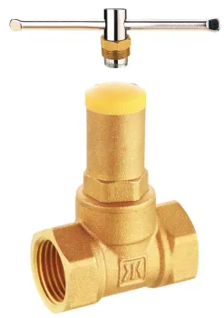 brass lockable stop valve check valve with screw handle