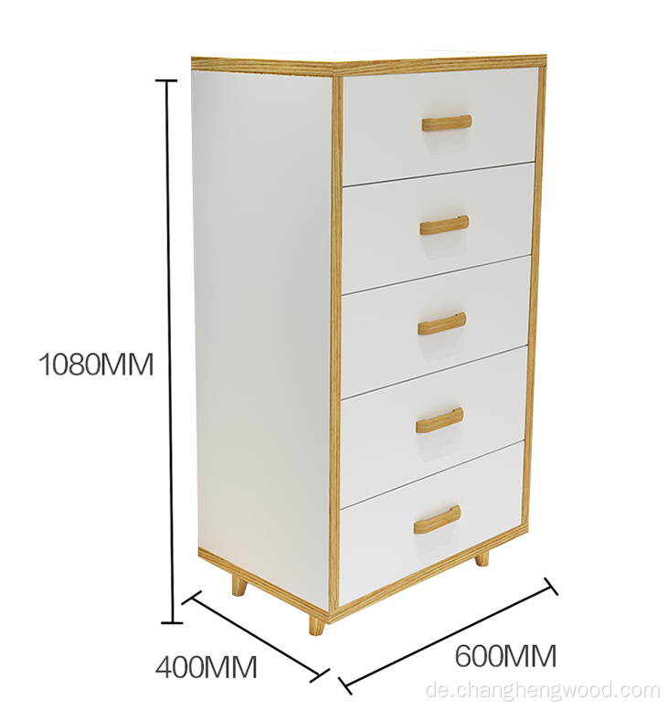 Holzkiste der Schubladen, Schubladenstruhe