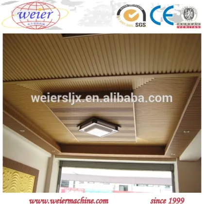 PE PVC wood plastic wood plastic deck tiles machine