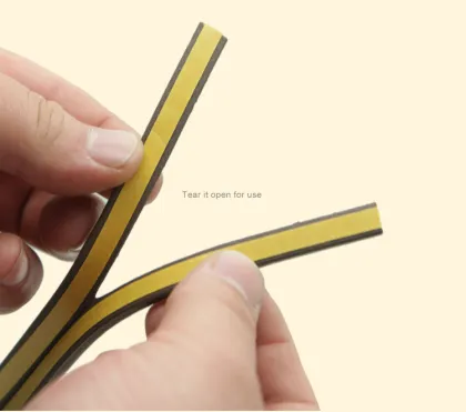 B, D shapes self adhesive foam sealing strip