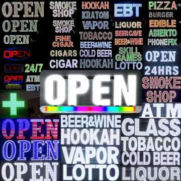 Custom LED Sign for Smoke Shop | Fast Delivery | Outdoor Advertising