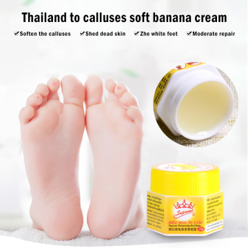 20g Heel Cracked Repair Cream Banana Oil Anti-Drying Soften Moisturizing Removal Dead Skin Crack Treatment Hand Feet Care TSLM2