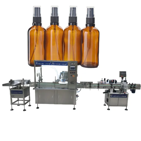 Automatic Liquid Spray Filling Packaging Machine with Mechanical Arm (10ml-60ml)
