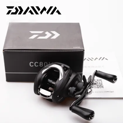 DAIWA CC80 Baitcast Reel - 4+1BB, 6.8/7.5 Gear Ratio, 7kg Max Drag, Metal Light Spool for Predator Fish