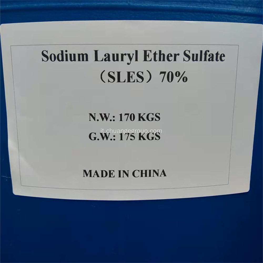 Sodio lauril etere solfato CAS n. 9004-82-4