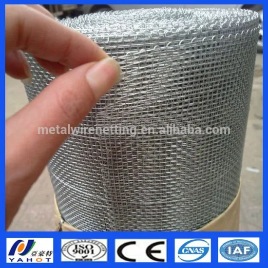 Plain Weaving Galvanized Square Hole Wire Mesh