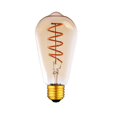 Retro Festoon Christmas Lights: E27 ST64 4W LED Edison Filament Bulbs for Patio, Home Festival & Holiday Decor