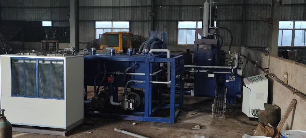 Scrap Auto Horizontal Copper Chip Briquetting Press Machine