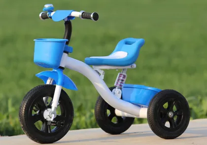 Little girl three wheel bicycle