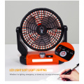 Portable Camping Solar Fan with LED Light