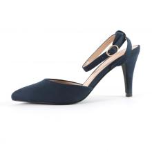 Slingback con tacco alto nero da donna