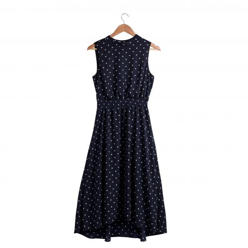 Evening Dress for Lady Sexy dot Print Dress Women's smocking maxi Dress Manufactory