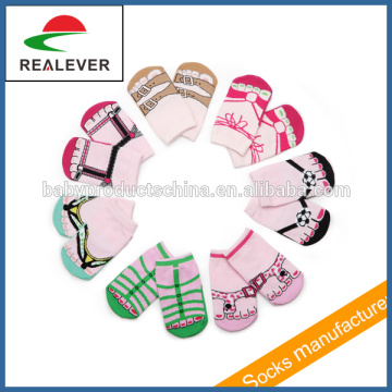 High quality soft preety sandal sock for newborn baby socks wholesale