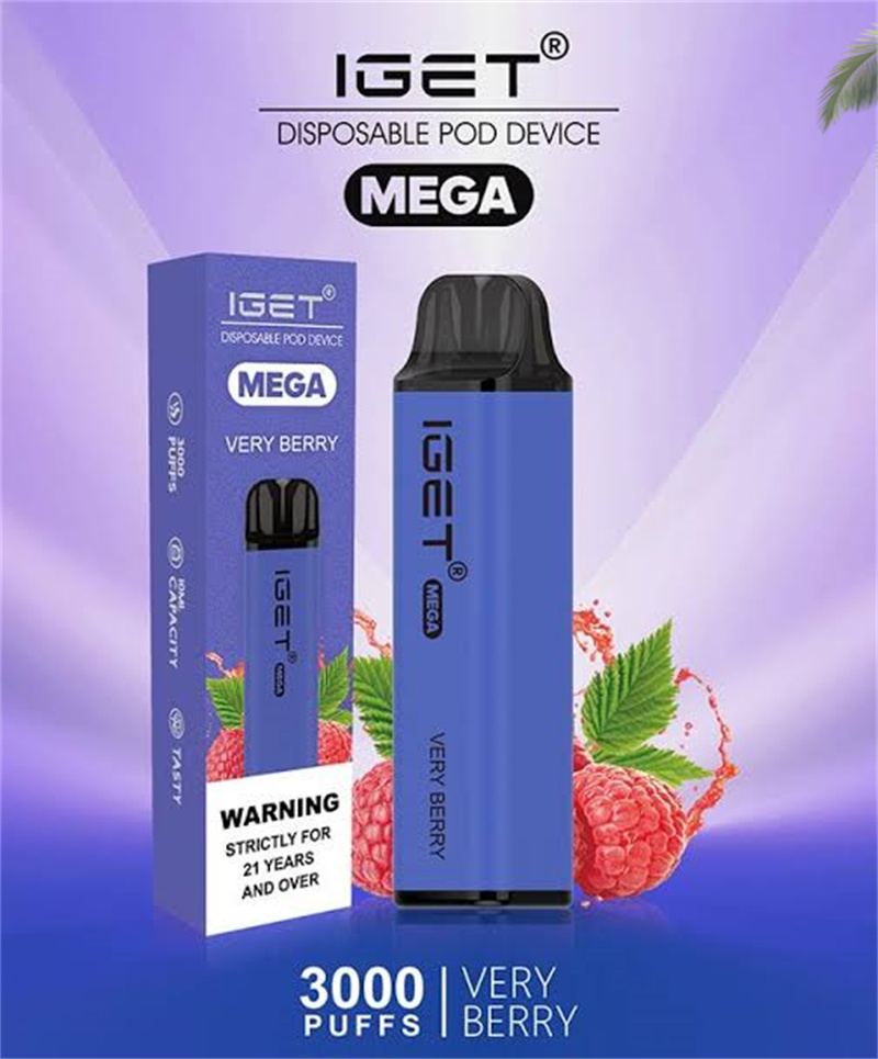 IGET original mega descartável vape 3000 bapes