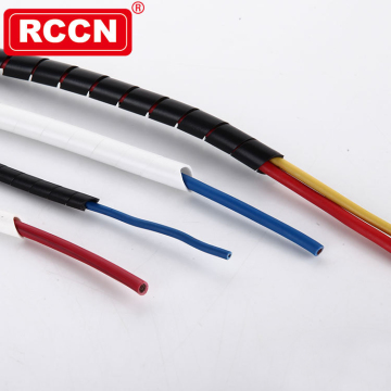 Bandas de envoltura espiral de plástico negro RCCN KS-6B Cable Protector