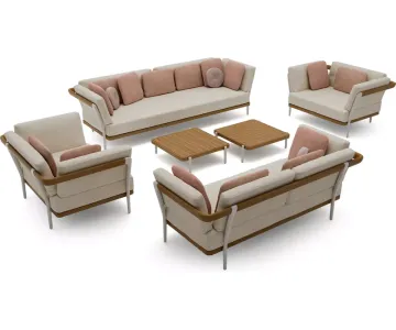 All Weather Patio Sofa Garden Aluminum Outdoor Furniture Sets
