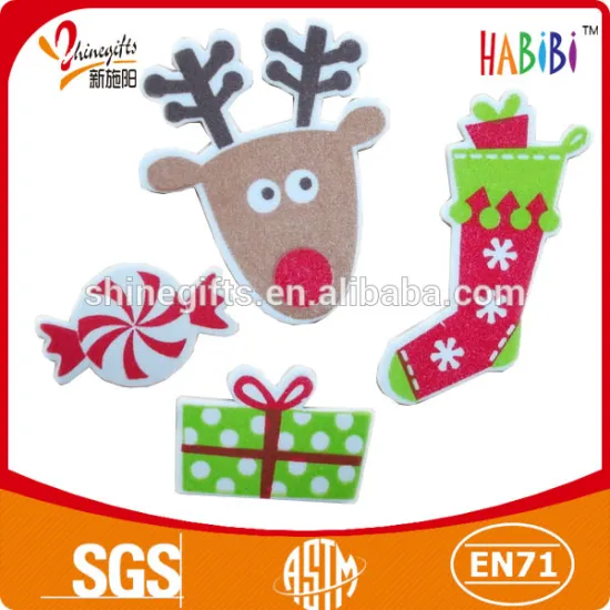 Wholesales eva christmas snowman fridge sticker