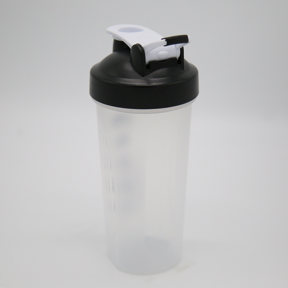 600ml Fitness Protein Shaker Bottle with Lever Loop