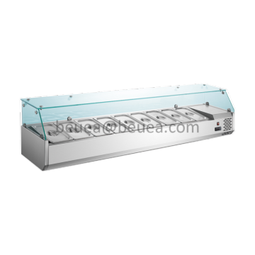 Pizza Prep Table Refrigerator | 2m 10Pans Refrigerated Counter Top