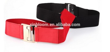 new fashion casual all-match ladies and women button buckle black and red wide waist belt for thick garment