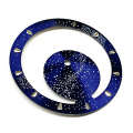 Grande scheletro blu bling bling orologio