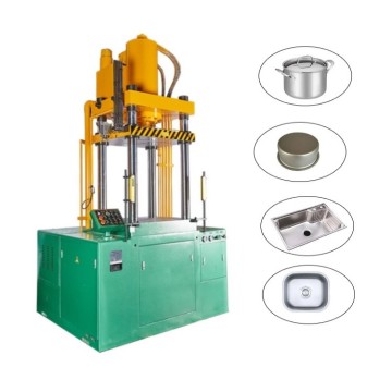 Stainless steel kettle drawing servo hydraulic press