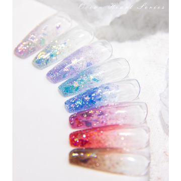 Miukiula 8 Color Ocean Star Nail Art Gel đánh bóng