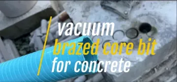 Self-Drilling Core Bits for Hard Cement Concrete