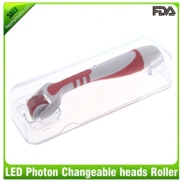 beauty titanium micro needle led derma roller