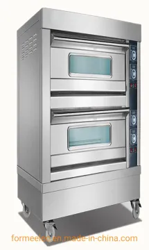 Bakery Equipment Gas Deck Oven 2 Deck 4 Trays Layered Oven