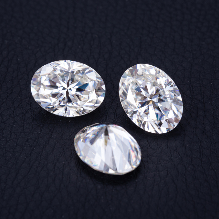 เพชร Moissanite เจียระไนทรงรีขนาด 12x16 มม