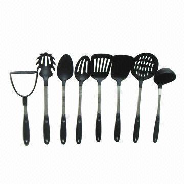 8pcs Nylon Kitchenware Set for Kitchen Utensils, 25-33cm Length and 6.3-11.5cm Width