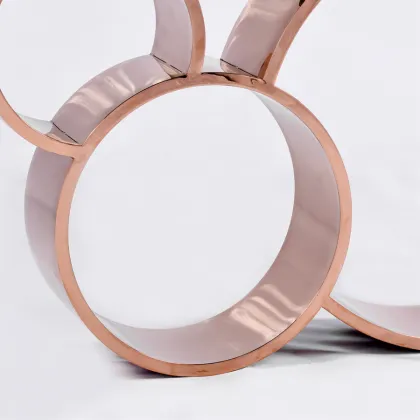 Goolee Fashion Design Wooden Top Metal Base Hobby Lobby Console Table