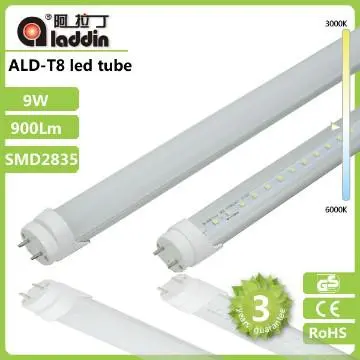 2013 Hottest AC85-265V 50-60Hz 9w 600mm led tube lighting smd2835