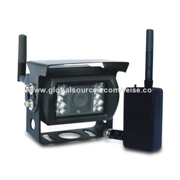 Wireless CCTV Camera with Built-in 4CH 2.4GHz Mini Receiver, Ideal for Rear-view System