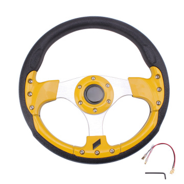 JDM Flat Classic Custom Racing Car PVC Steering Wheel