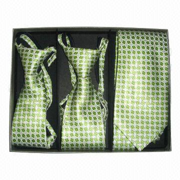 Father and Boy's Ties with 100% Polyester Lining and Interlining, Customized Designs are Accepted