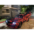 BAPE APE Design Red & Black Camouflage Digital Vinyl Wrap