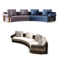 Minimalist style sectional circle modular half round sofas