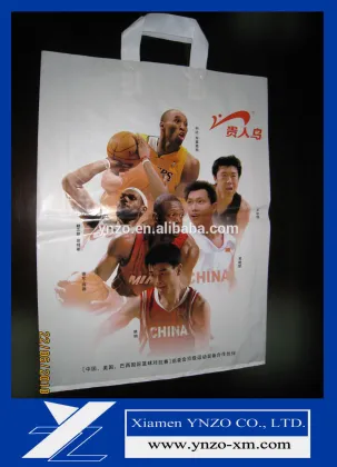 Plastic Material and Flexiloop Handle Sealing & Handle printed poly bags