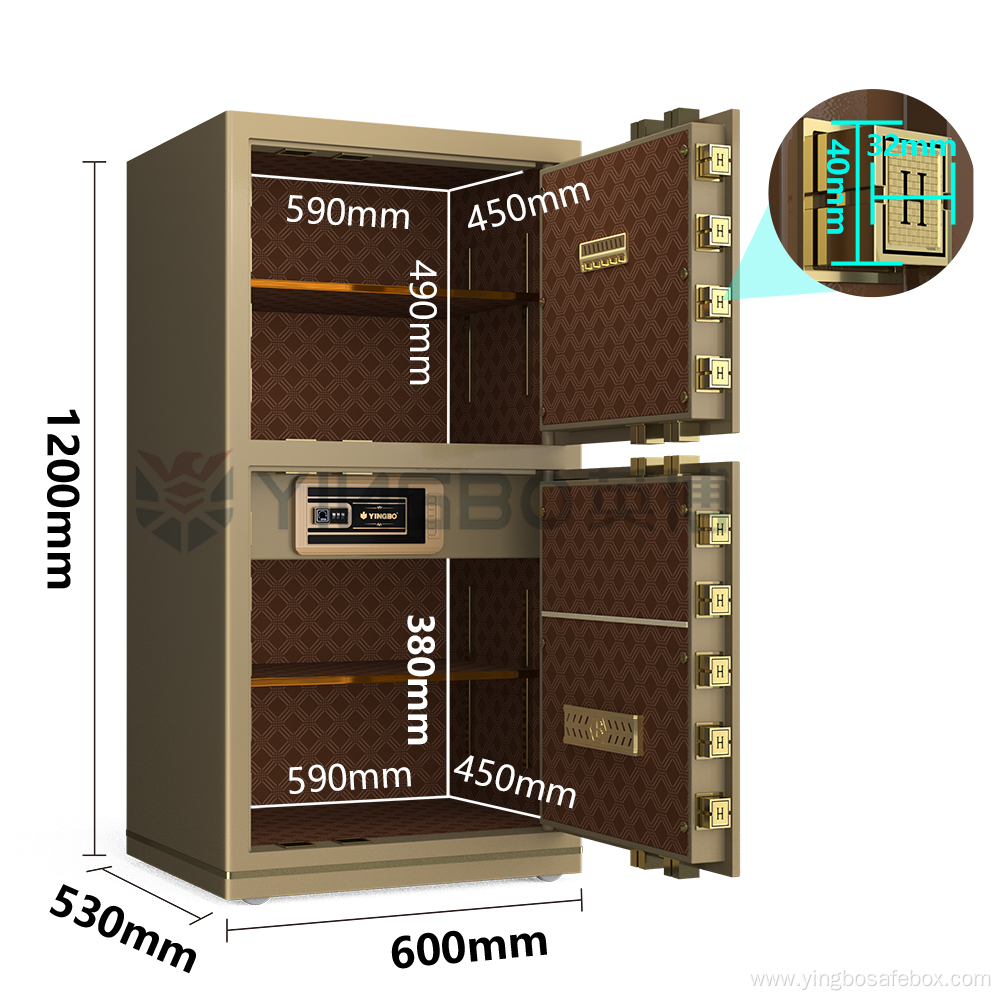 office double door design large size safe box