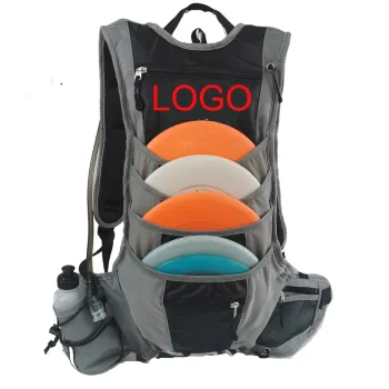 Custom Logo Disc Golf Bag with Water Bladder: Outdoor Flying Disc Backpack