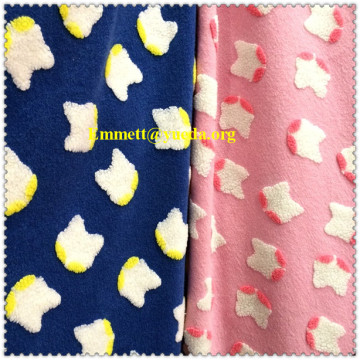 cats head pattern stereo designs knit fleece fur fabric
